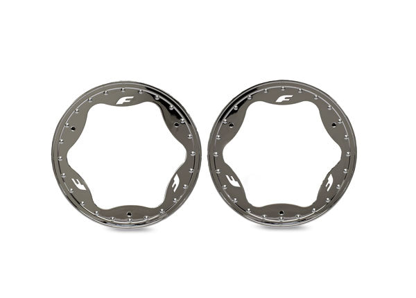 TRA10976-CHRM 10976-CHRM Front Beadlock Rings, Chrome