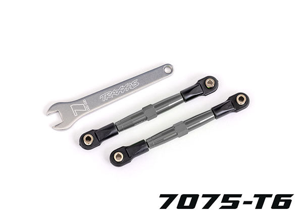 TRA2445A 2445A Front Toe links, TUBES charcoal gray-anodized, 7075-T6 aluminum