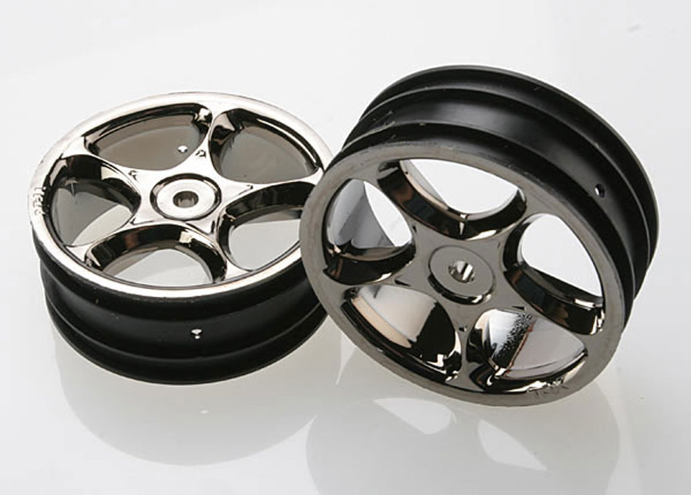 TRA2473A 2473A Tracer 2.2" Front Wheels, Black Chrome, Front