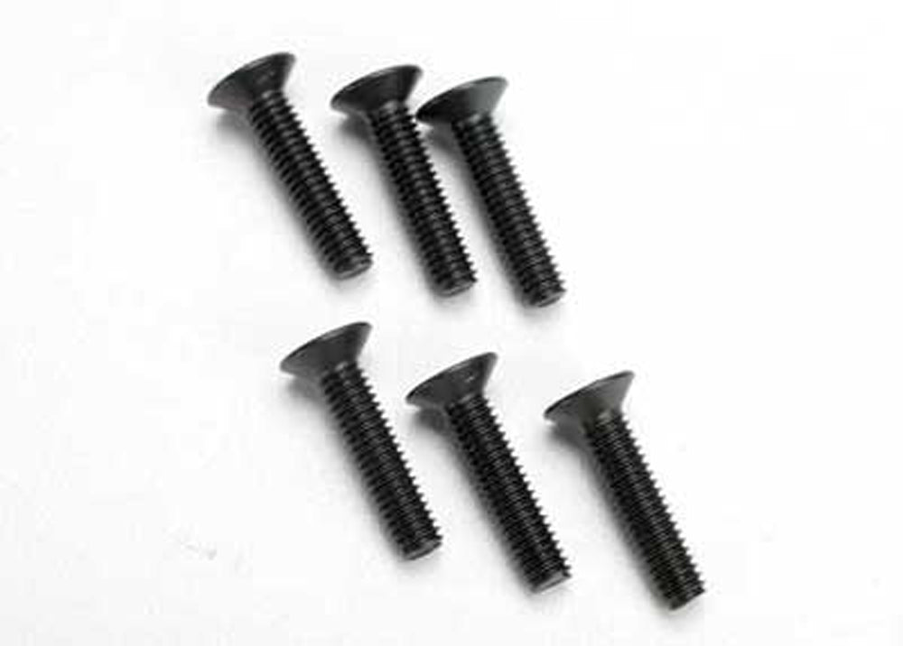 TRA2547 2547 4x18mm Countersunk Machine Hex Screws (6)