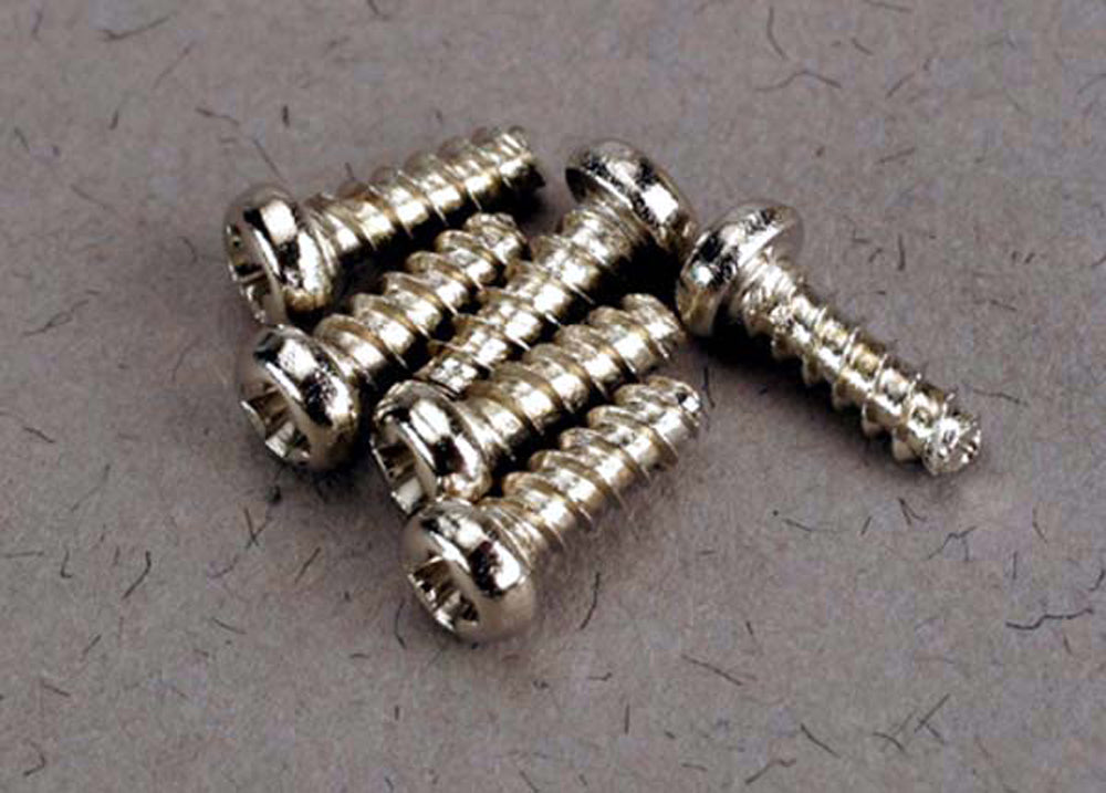 TRA2674 2674 Round Head Self-tapping Screws, 2x6mm