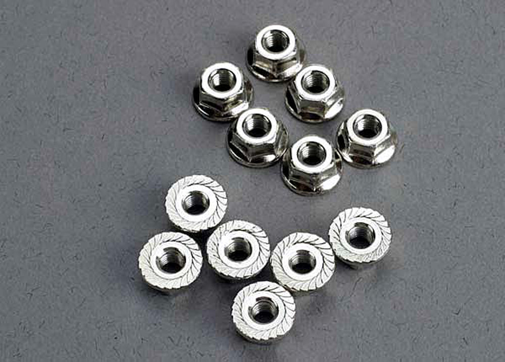 TRA2744 2744 3mm Flanged Nuts (12)