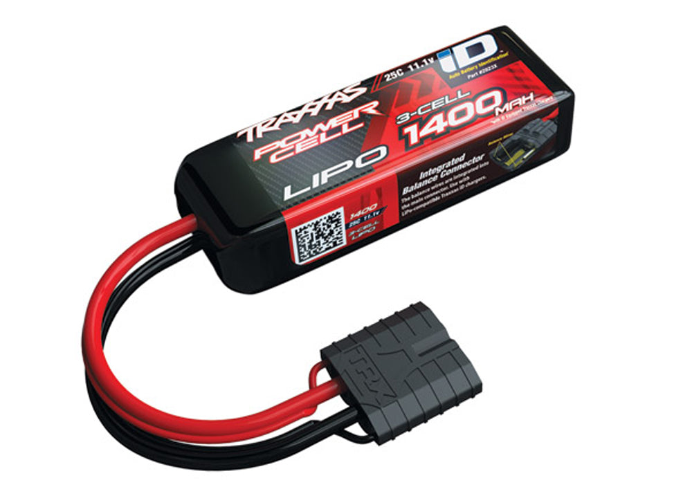 TRA2823X 2823X 3S LiPo Battery w/ Traxxas iD Plug, 11.1V 1400mAh 25C