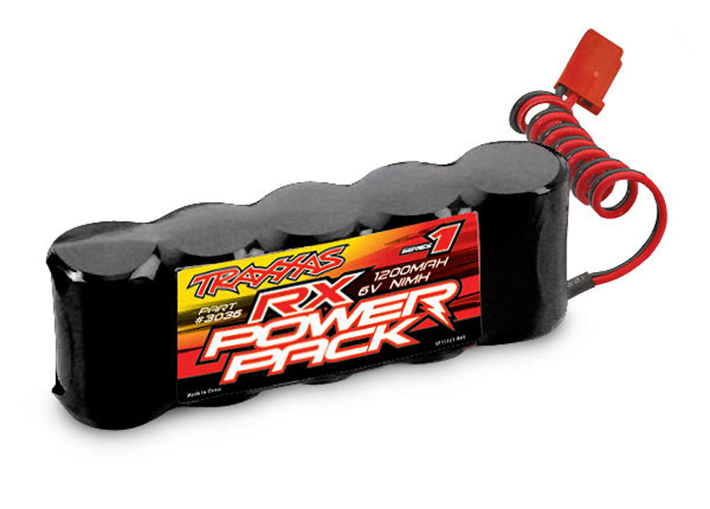 TRA3036 3036 Power Cell 5C 6V NiMH Battery 1200mAh, RX, Flat