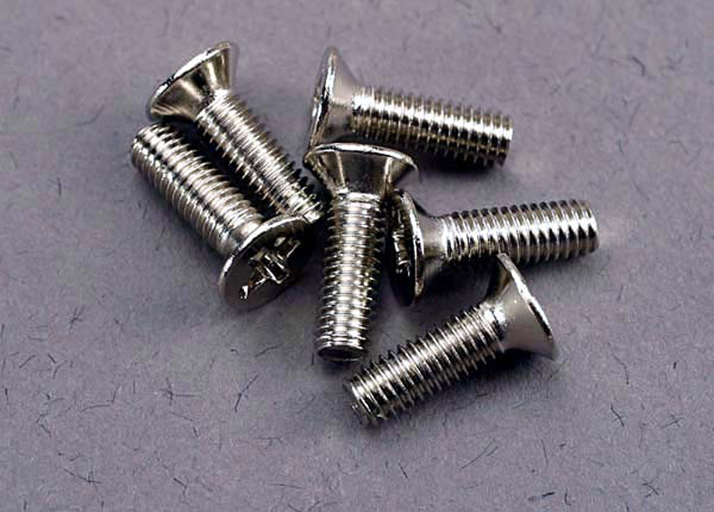 TRA3177 3177 3x10mm Countersunk Machine Screws (6)