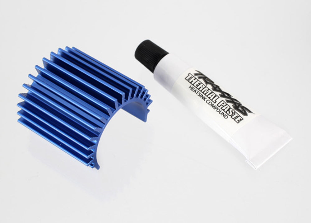 TRA3374 3374 Velineon 380 Brushless Aluminum Motor Heat Sink, Blue