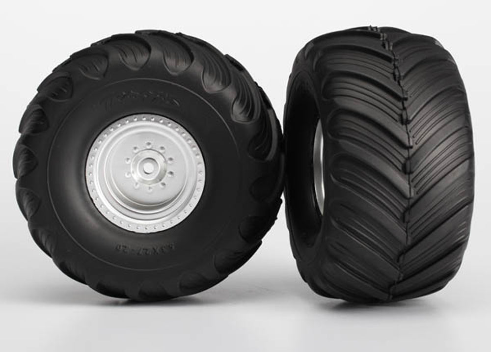 TRA3663 3663 Terra Groove DP Tires, Satin Chrome Wheels, Rear