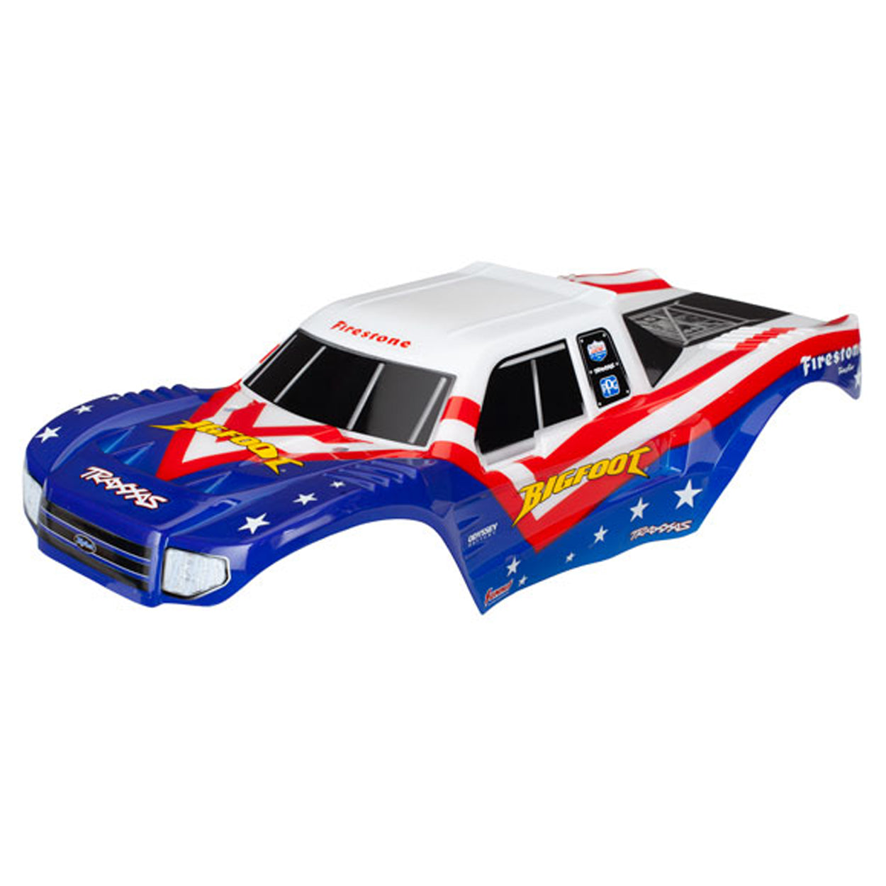 TRA3676 3676 Bigfoot Body, Painted, Red, White & Blue