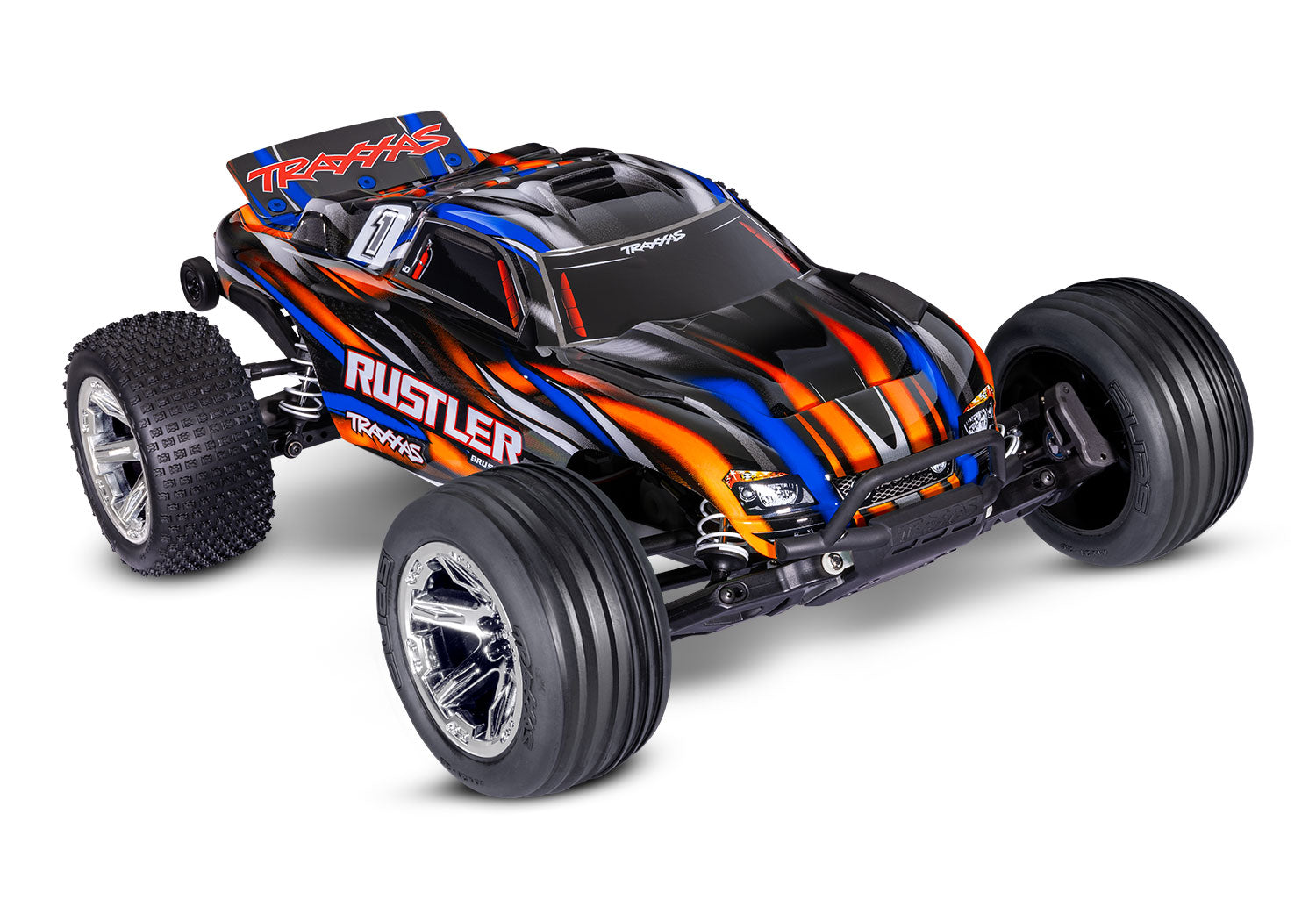 TRA37354-4-ORNG 37354-4-ORNG Rustler BL-2S HD 1/10 2WD Stadium Truck RTR, Orange