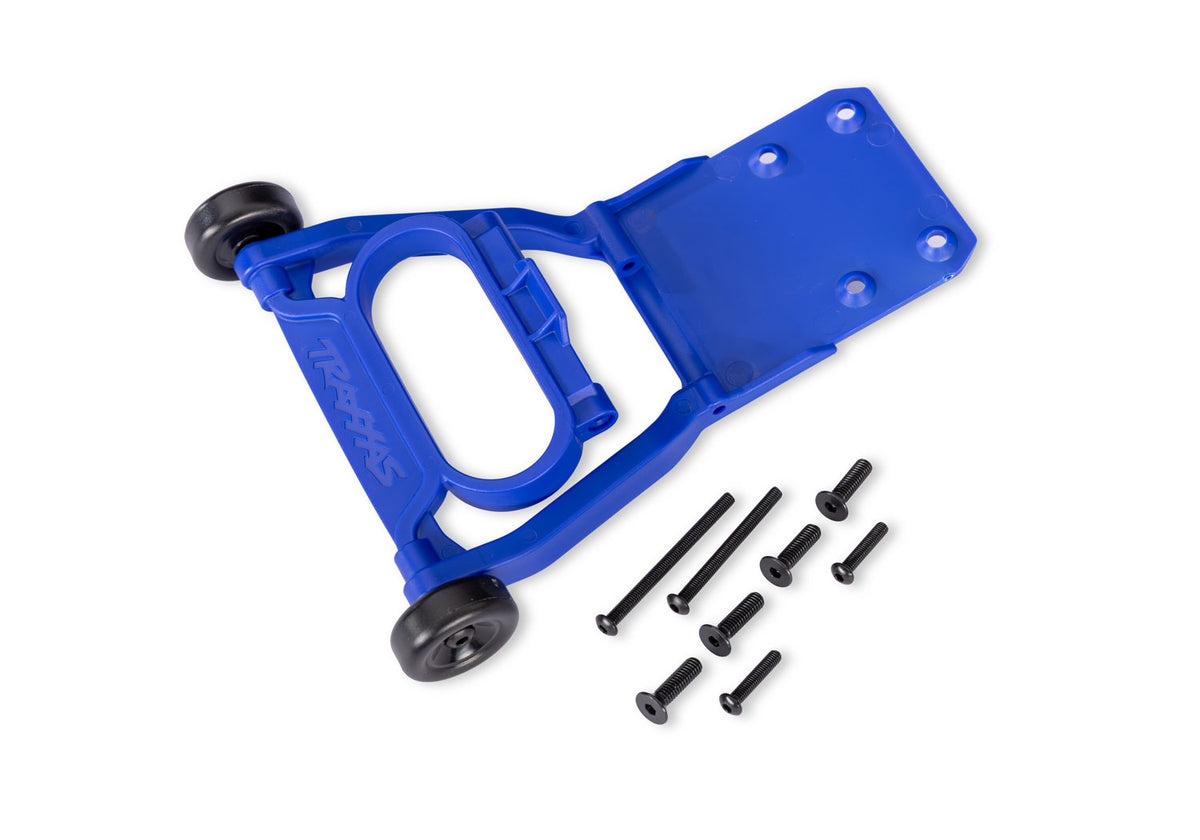 TRA3763-BLUE 3763-BLUE Assembled Wheelie Bar & Screws, Blue
