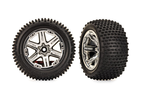 TRA3779X 3779X Alias Tires & RXT Chrome Wheels w/ Foam Inserts (2)