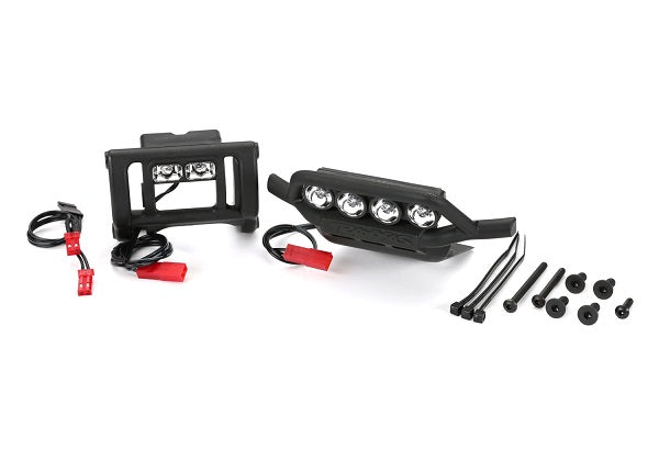 TRA3794 3794 LED light set, complete (includes front and rear bumpers with LED light bar, rear LED harness, & BEC Y-harness)