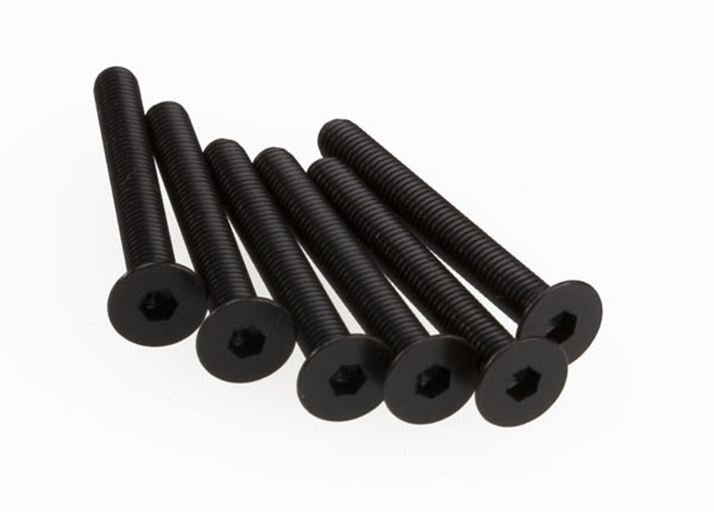 TRA4858 4858 3x25mm Countersunk Machine Hex Screws (6)