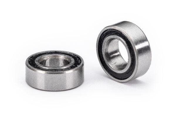 TRA5043 5043 Rubber Sealed Ball Bearings, 3.5x7x2.5mm, Black (2)