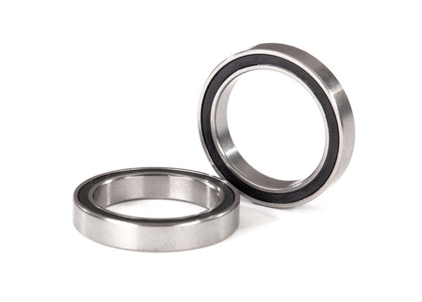 TRA5098A 5098A Ball Bearings, Black Rubber Sealed, 17x23x4mm (2)