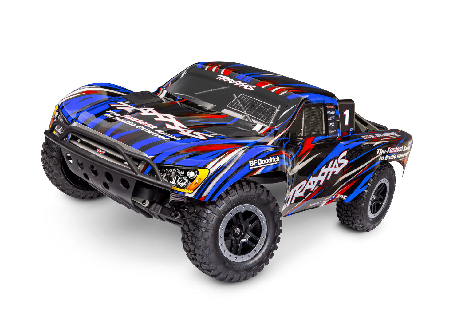 TRA58334-4-BLUE 58334-4-BLUE Slash BL-2s HD 1/10 2WD Short Course Truck RTR, Blue