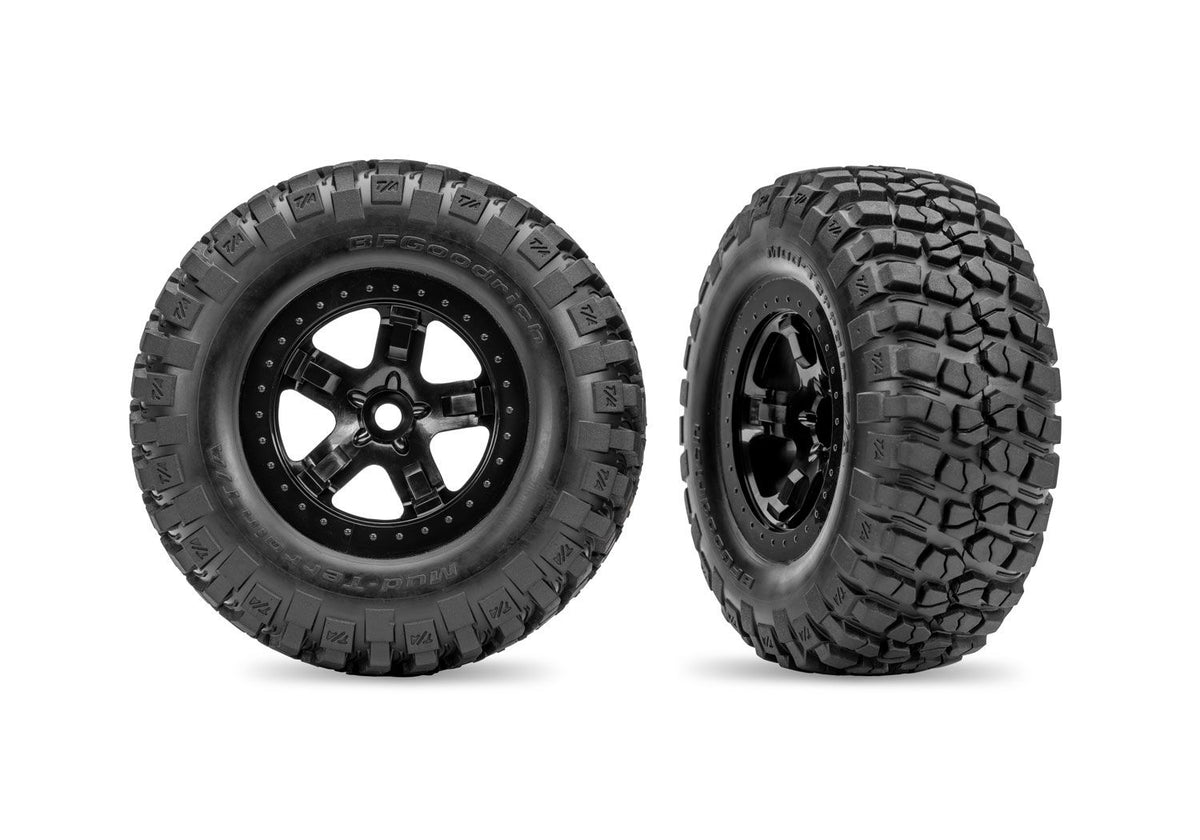 TRA5879-BLK 5879-BLK BFGoodrich Mud-Terrain SCT 2WD Front Tires, Black (2)