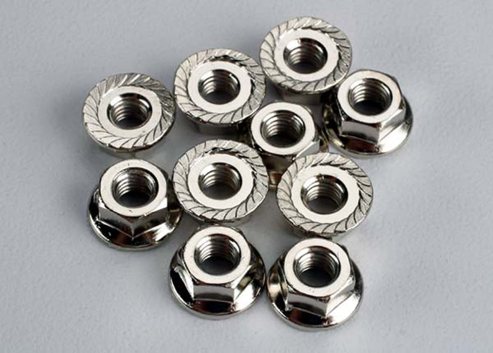TRA6135 6135 4mm Flanged Nuts (10)