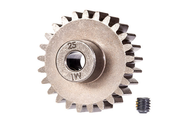 TRA6492X 6492X Pinion Gear, 1P, 5mm Shaft, 25T w/ Set Screw
