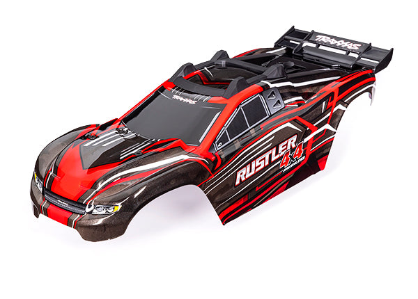 TRA6740-RED 6740-RED Rustler 4x4 Body, Red