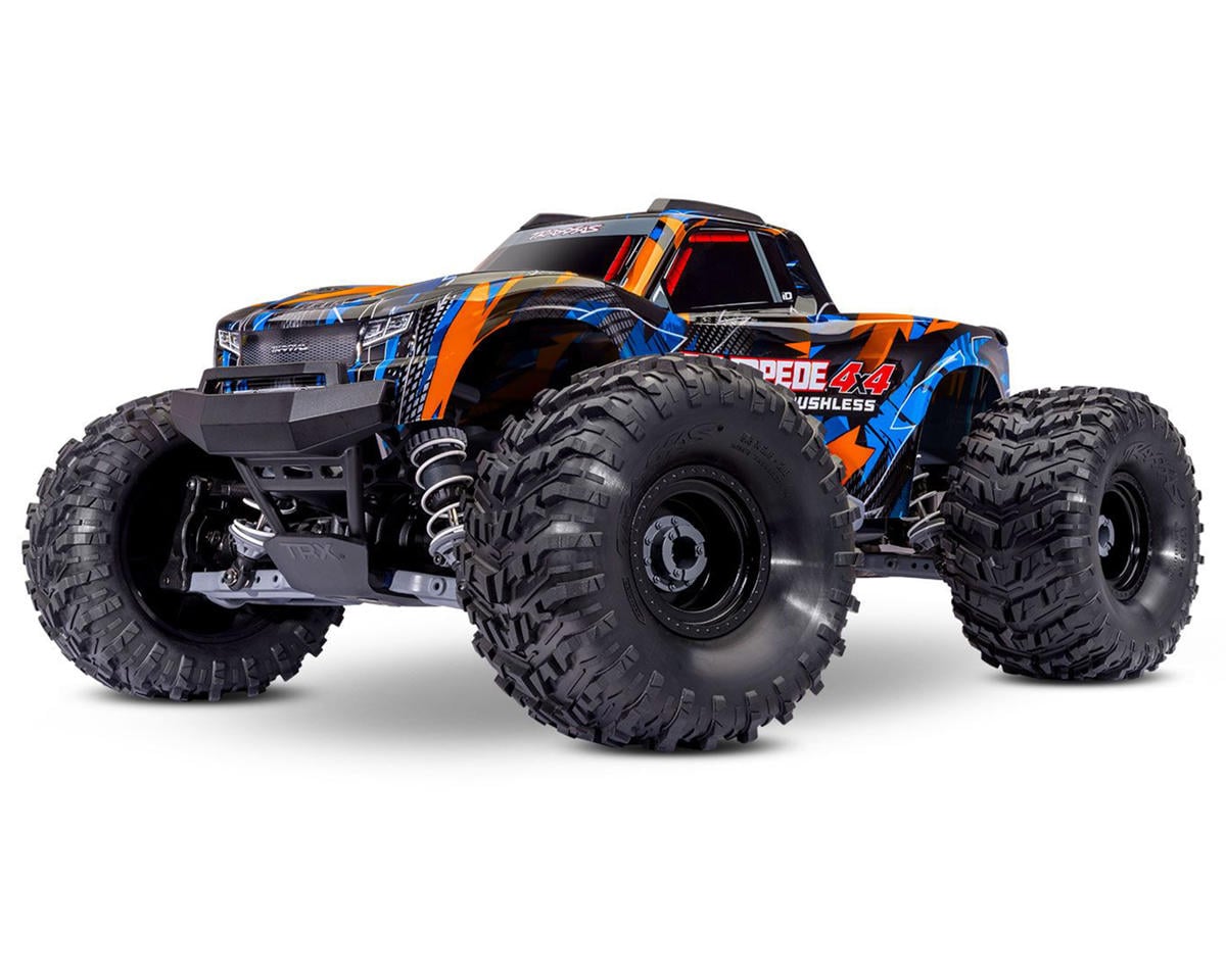 TRA67454-4-ORNG 67454-4-ORNG Stampede 4X4 Brushless RTR Monster Truck, Orange