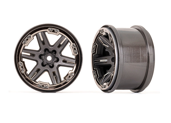 TRA6772-BLKCR 6772-BLKCR 2.8" RXT Wheels, Black Chrome (2)