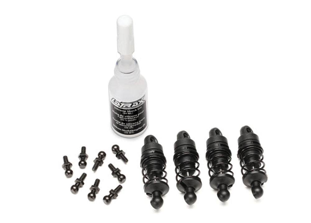 TRA7561 7561 Oil-Filled Shocks, Springs, Assembled, LaTrax