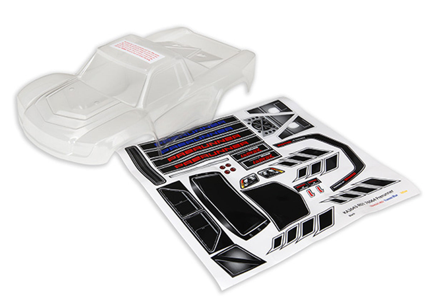 TRA7616 7616 LaTrax 1/18 Desert Prerunner Pre-Cut Body, Clear