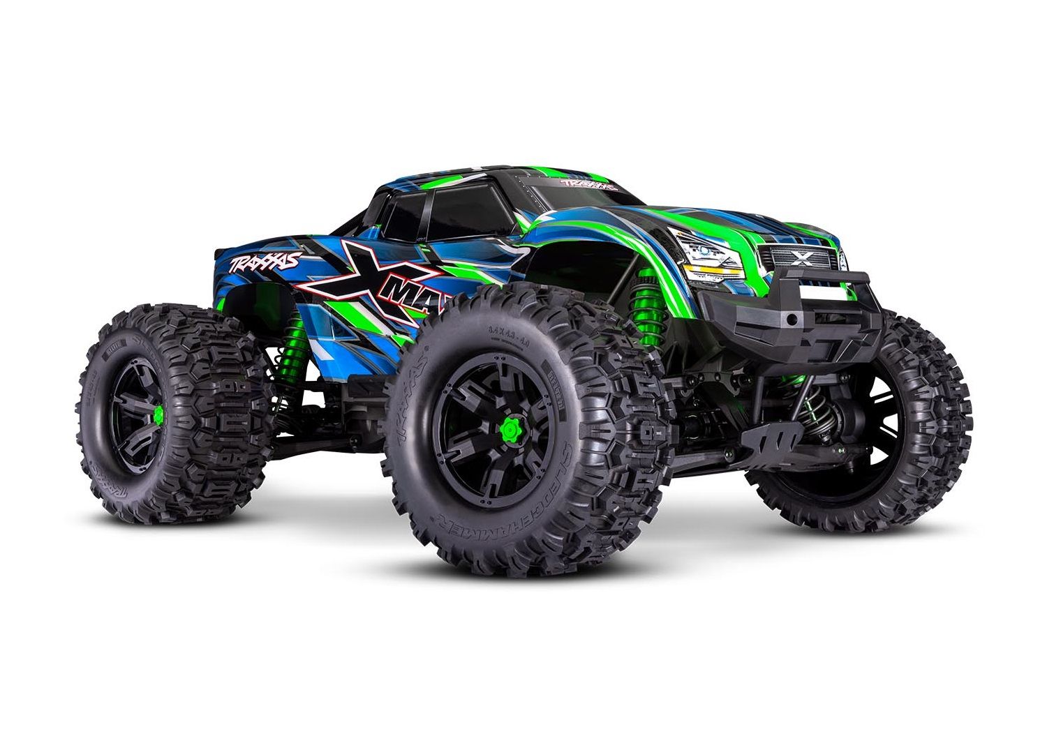 TRA77096-4-GRN 77096-4-GRN X-Maxx 8S Belted 4X4 Monster Truck RTR, Green