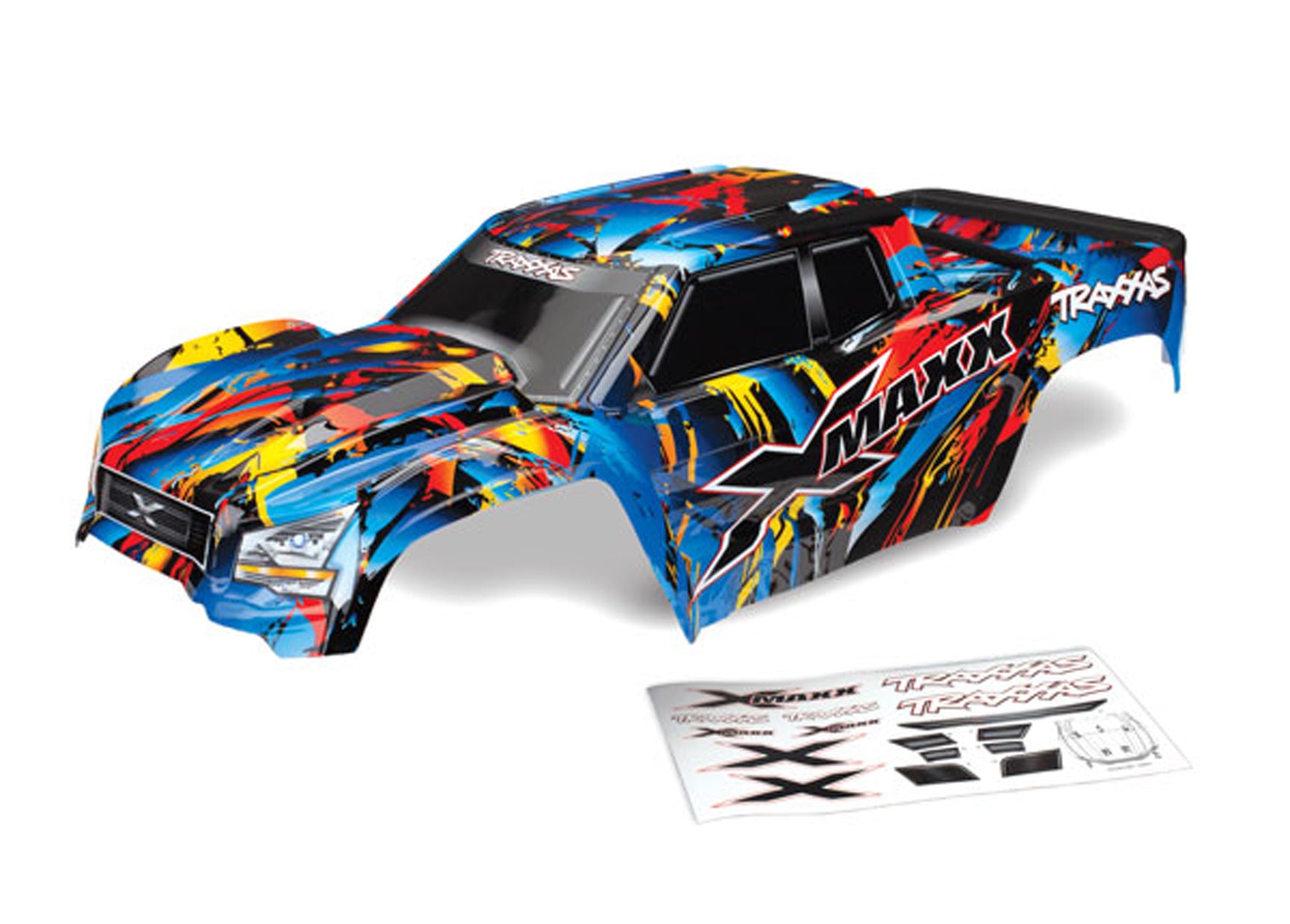 TRA7711T 7711T X-MAXX Body, Assembled, Rock n' Roll