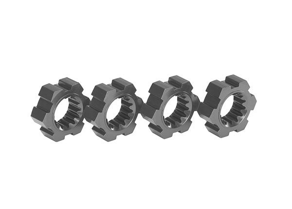 TRA7756-GRAY 7756-GRAY Aluminum Hex Wheel Hubs, Gray