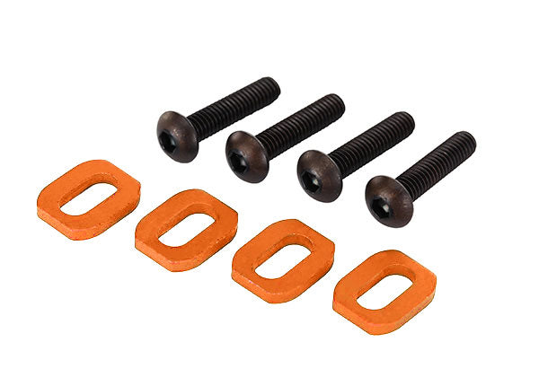 TRA7759-ORNG 7759-ORNG Aluminum Motor Mount Washers w/ Screws, Orange