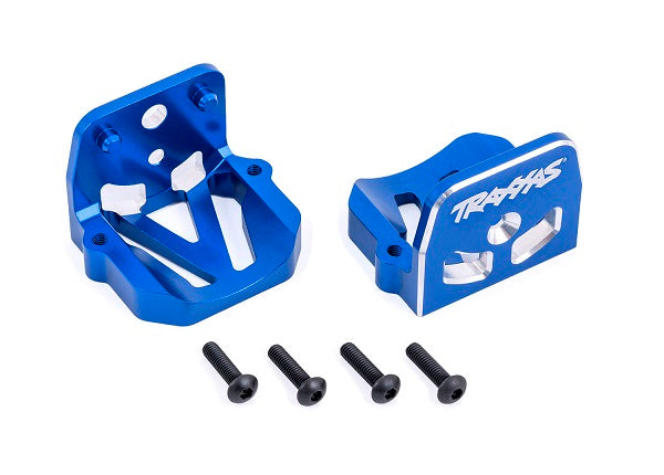 TRA7760-BLUE 7760-BLUE Aluminum Motor Mounts, Front/Rear, Blue
