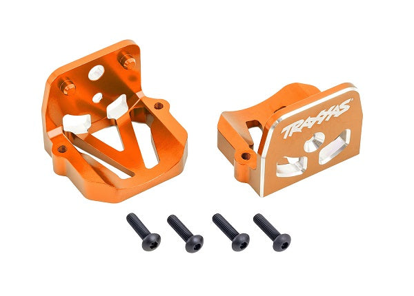TRA7760-ORNG 7760-ORNG Aluminum Motor Mounts, Front/Rear, Orange