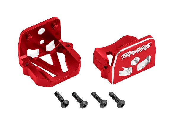 TRA7760-RED 7760-RED Aluminum Motor Mounts, Front/Rear, Red