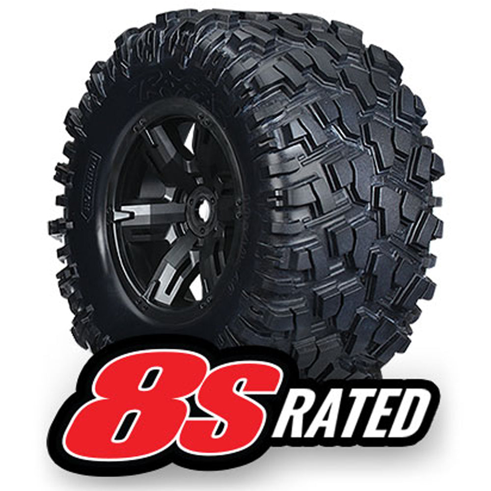 TRA7772X 7772X Maxx AT Tires, X-Maxx Wheels, Black