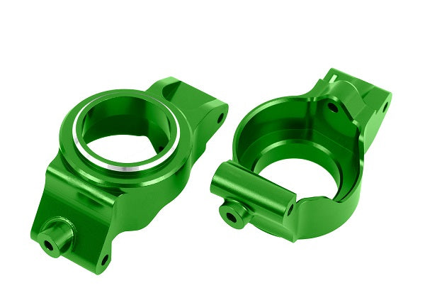 TRA7832-GRN 7832-GRN Aluminum Caster Blocks (C-Hubs), Left/Right, Green