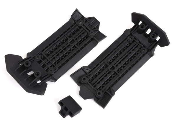 TRA7844 7844 Front & Rear Skid Plates w/ Rubber Impact Cusion