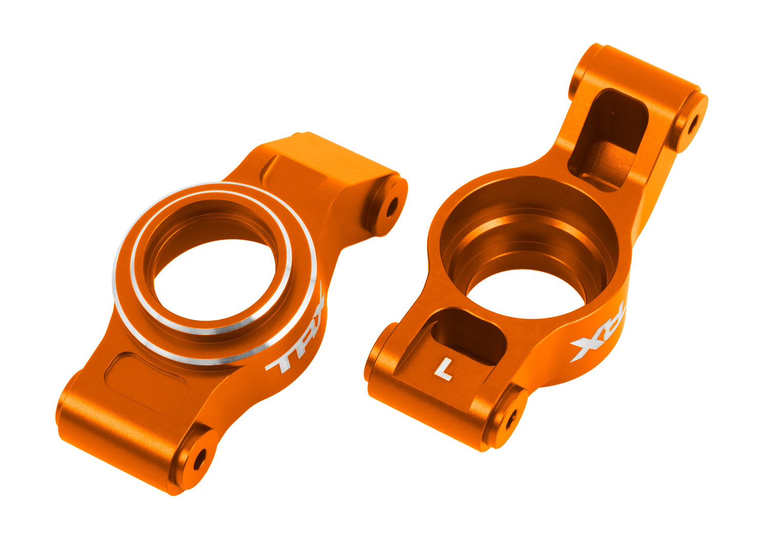 TRA7852-ORNG 7852-ORNG Aluminum Caster Blocks (C-Hubs), Left/Right, Orange