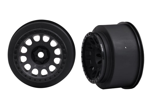 TRA7874 7874 Left & Right 4.0" Wheels, Black