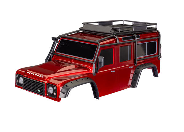 TRA8050-RED 8050-RED TRX-4 Land Rover Defender Body, Red