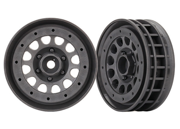 TRA8173A 8173A Method 105 1.9" Beadlock Wheels, Charcoal Gray
