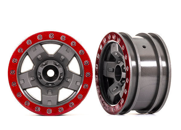 TRA8180-RED 8180-RED TRX-4 Sport 2.2" Wheels, Red (2)