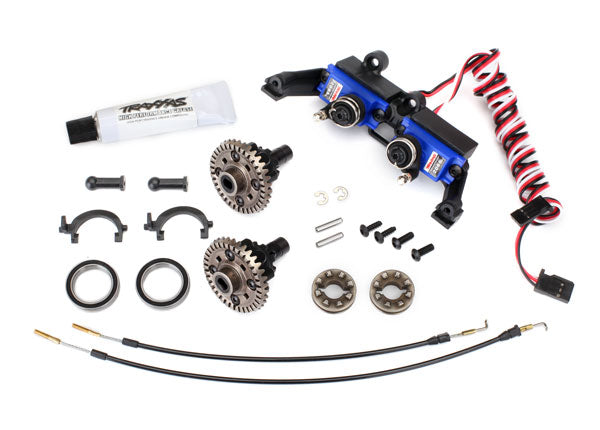 TRA8195 8195 Front & Rear Locking Differential, Servos