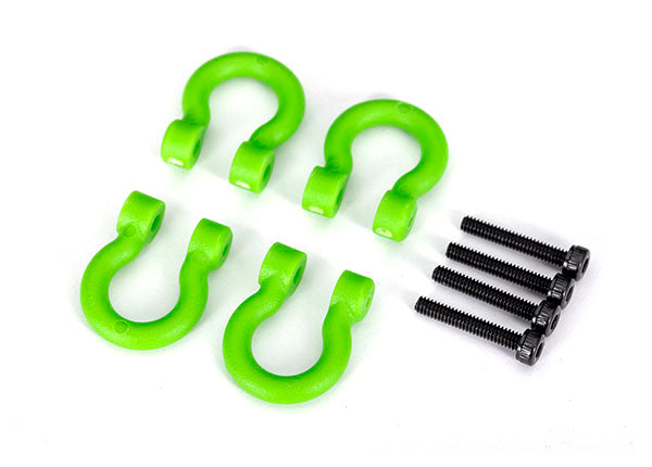 TRA8234-GRN 8234-GRN F/R Bumper D-Rings, Green