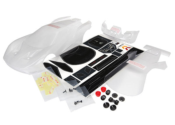 TRA8311 8311 4-Tec Ford GT Pre-Cut Body, Clear