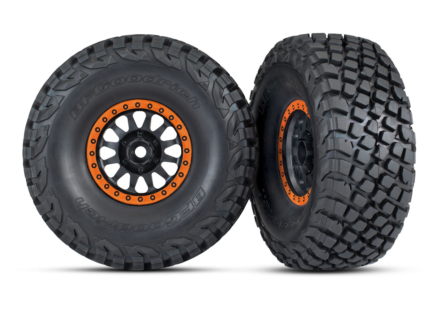 TRA8474-ORNG 8474-ORNG BFGoodrich Pre-Glued Tires on Method Race Wheels, Orange(2)