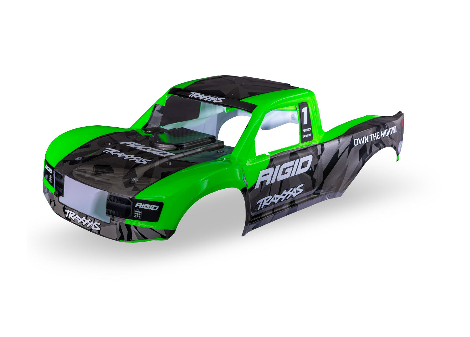 TRA8559 8559 Unlimited Desert Racer Body, Rigid/Green