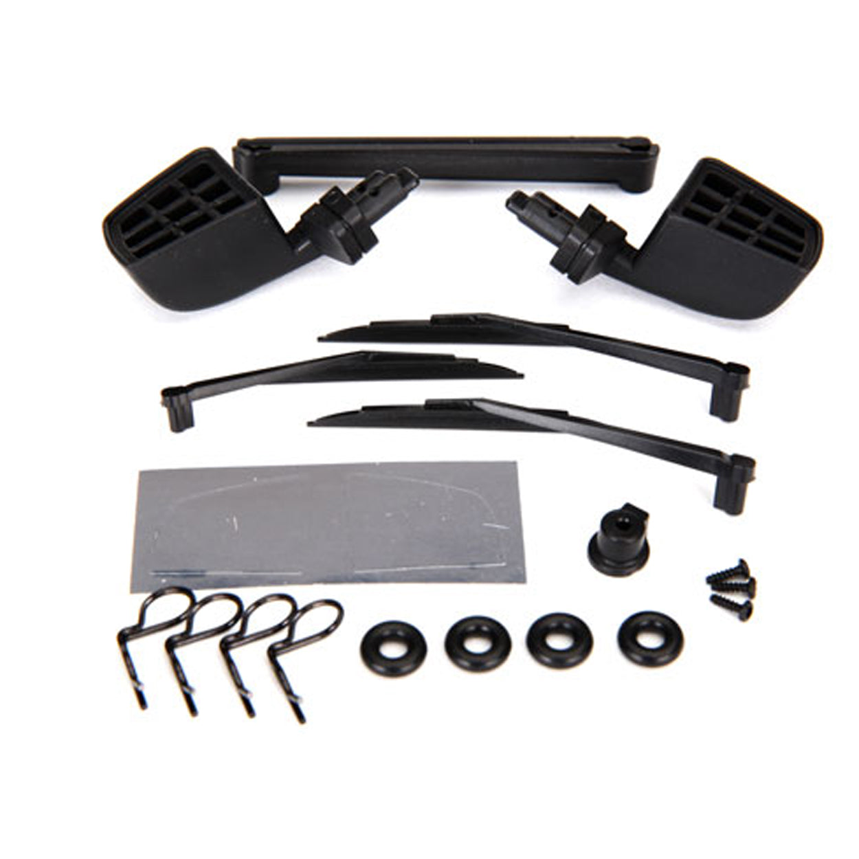 TRA8817 8817 Left & Right Side Mirrors, Black, TRX 4 / TRX-6