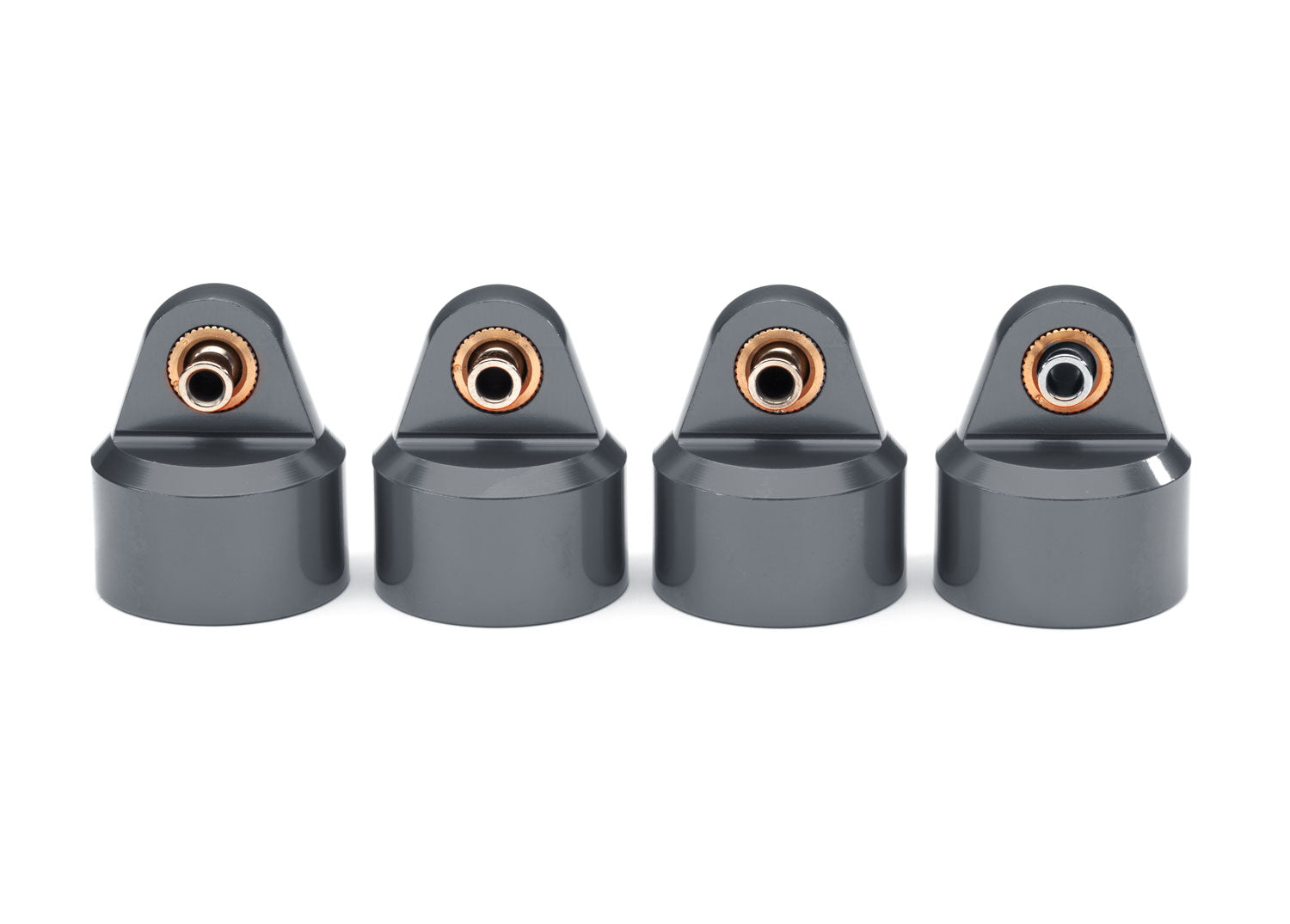 TRA8964-GRAY 8964-GRAY Aluminum Shock Caps, Gray